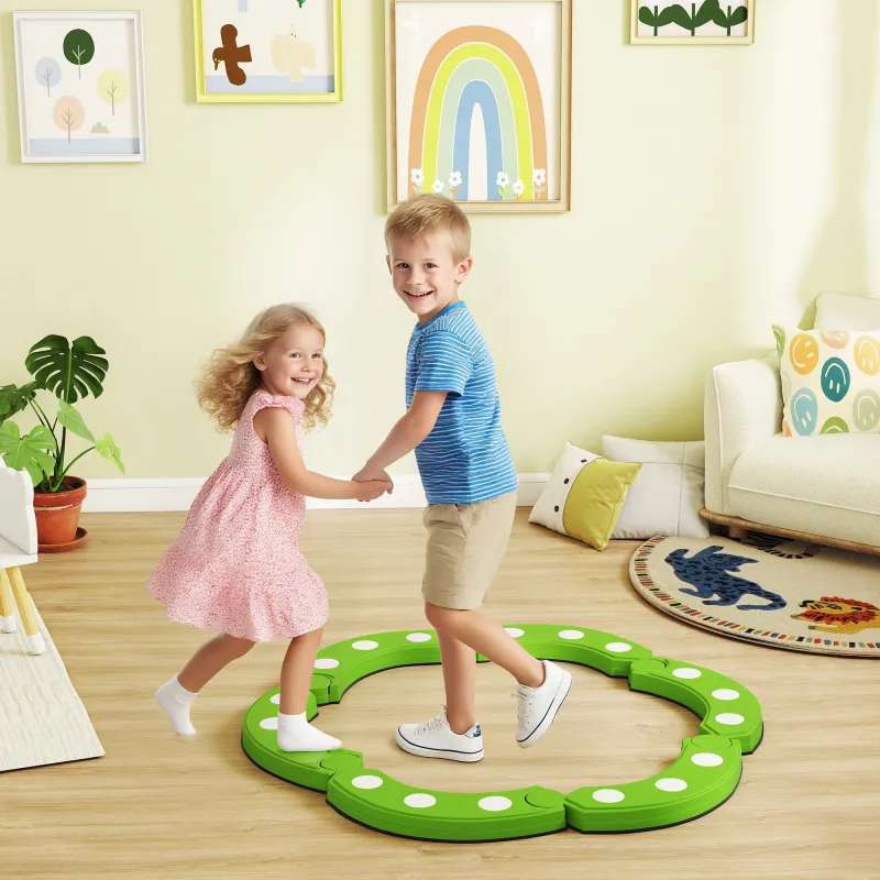 Tabla de Equilibrio para Niños de +3 Años con 6 Piedras de Equilibrio Puntos Táctiles para Interiores y Exterior... - Ogal.Es