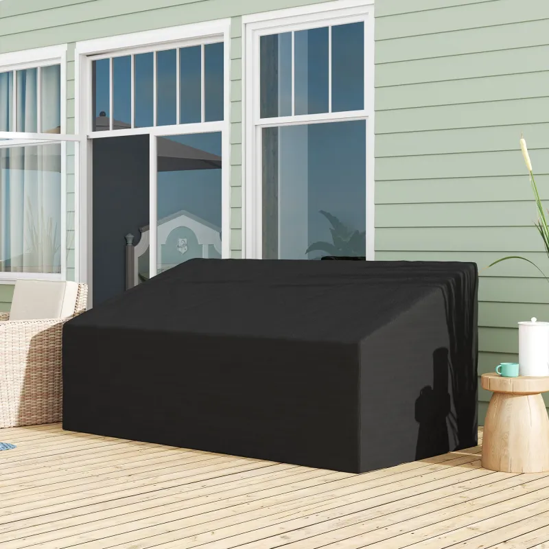 Funda para Banco de Jardín de 3-4 Plazas Tela Oxford 600D con Recubrimiento Impermeable para Terraza 218x111x63/... - Ogal.Es