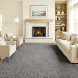 Alfombra Salón 160x230 cm Lavable en Lavadora Pelo Largo Estilo Moderno Tapete para Sala de Estar Dormitorio Gri... - Ogal.Es