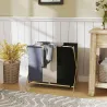Cesto para Ropa Sucia Plegable con 3 Compartimentos Capacidad 129L con Marco de Bambú y Bolsas Extraíbles Multic... - Ogal.Es