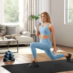 Juego de 2 Mancuernas Hexagonales de 2 x 6 kg de Metal Recubiertas en Plástico para Entrenamiento en Casa Gimnas... - Ogal.Es