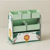 Estantería Infantil para Juguetes de 3 Niveles con 6 Cajas Extraíbles de Tela no Tejida para Guardería 63x30x66 ... - Ogal.Es