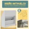 Librería Infantil de 4 Niveles Estantería para Libros Infantil con 3 Estantes y 1 Cajón con Ruedas 62,5x30x70 cm... - Ogal.Es
