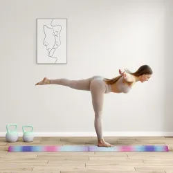 Barra de Equilibrio Gimnasia Plegable 236 cm Barra de Gimnasia Artística para Niños Entrenamiento en Casa Multic... - Ogal.Es