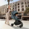 Carrito para Bebé Plegable Respaldo Reclinable Reposapiés Ajustable Capota Arnés de 5 Puntos Carga 15 kg Azul Os... - Ogal.Es
