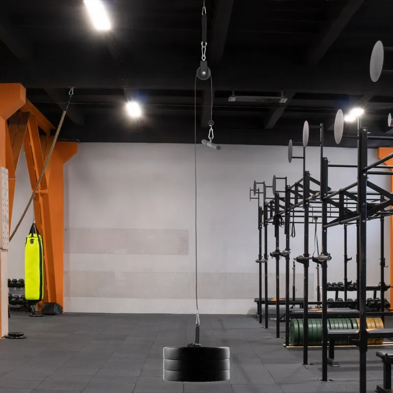 Sistema de Polea de Cable de Peso para Gimnasio para Tracción LAT Rizo de Bíceps Tríceps Brazo Hombros y Espalda - Ogal.Es