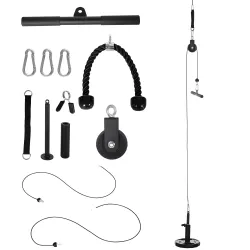 Sistema de Polea de Cable de Peso para Gimnasio para Tracción LAT Rizo de Bíceps Tríceps Brazo Hombros y Espalda - Ogal.Es