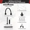 Sistema de Polea de Cable de Peso para Gimnasio para Tracción LAT Rizo de Bíceps Tríceps Brazo Hombros y Espalda - Ogal.Es