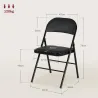 Juego de 4 Sillas Plegables Acolchadas con Respaldo y Estructura de Acero para Salón Comedor Cocina 45x46x78 cm ... - Ogal.Es