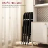 Juego de 4 Sillas Plegables Acolchadas con Respaldo y Estructura de Acero para Salón Comedor Cocina 45x46x78 cm ... - Ogal.Es