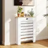 Cubre Radiadores de MDF con Cajón Cubierta para Salón Dormitorio Pasillo 78x19x95,5 cm Blanco - Ogal.Es