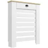 Cubre Radiadores de MDF con Cajón Cubierta para Salón Dormitorio Pasillo 78x19x95,5 cm Blanco - Ogal.Es