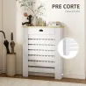 Cubre Radiadores de MDF con Cajón Cubierta para Salón Dormitorio Pasillo 78x19x95,5 cm Blanco - Ogal.Es