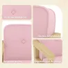 Sillón Infantil con Tejido Suave de Pana y Estructura de Madera Asiento y Respaldo Acolchado 46,5x44x45 cm Rosa - Ogal.Es