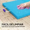 Colchoneta Gimnasia Plegable de 2 Pulgadas de Grosor con Asas de Transporte y Bolsa para Yoga Aeróbic Azul - Ogal.Es