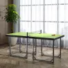 Mesa de Ping-Pong Plegable con Red y Marco de Acero Fácil de Transportar para Interior 182x91x76 cm Verde - Ogal.Es