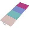 Colchoneta Gimnasia Plegable de 2 Pulgadas de Grosor con Asas de Transporte y Bolsa para Yoga Aeróbic Multicolor - Ogal.Es