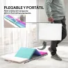 Colchoneta Gimnasia Plegable de 2 Pulgadas de Grosor con Asas de Transporte y Bolsa para Yoga Aeróbic Multicolor - Ogal.Es