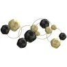 Decoración de Pared de Metal con Forma de Hoja de Loto Escultura de Pared para Decoración Hogar 84x35 cm Dorado ... - Ogal.Es