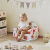 Sillón Infantil con Estampado de Zorros Sofá para Niños de 18-36 Meses con Funda Extraíble y Bolsillo 54x40x43 c... - Ogal.Es