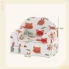 Sillón Infantil con Estampado de Zorros Sofá para Niños de 18-36 Meses con Funda Extraíble y Bolsillo 54x40x43 c... - Ogal.Es