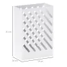 Paragüero de Acero Galvanizado Soporte de Paraguas Estrecho con Bandeja de Goteo Extraíble 4 Ganchos 28x14x41 cm... - Ogal.Es
