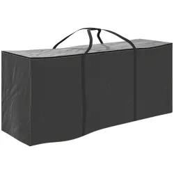 Bolsa de Almacenamiento para Cojines de Jardín Impermeable 720L Oxford Resistente con Asas 125x40x55cm Negro - Ogal.Es