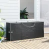 Bolsa de Almacenamiento para Cojines de Jardín Impermeable 720L Oxford Resistente con Asas 125x40x55cm Negro - Ogal.Es