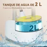 Plancha de Vapor Vertical 1950W 2 L con Temperatura Ajustable en 11 Niveles y Barra Telescópica Amarillo - Ogal.Es