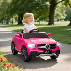 Coche Eléctrico para Niños Mercedes-Benz GLC Coupé 12V Mando a Distancia 2,4 G Motor Doble MP3 Rosa - Ogal.Es