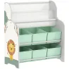 Estantería Infantil para Juguetes con 6 Cajas Extraíbles de Tela no Tejida y 2 Estantes para Guardería 63x30x71 ... - Ogal.Es
