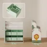Estantería Infantil para Juguetes con 6 Cajas Extraíbles de Tela no Tejida y 2 Estantes para Guardería 63x30x71 ... - Ogal.Es