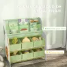 Estantería Infantil para Juguetes con 6 Cajas Extraíbles de Tela no Tejida y 2 Estantes para Guardería 63x30x71 ... - Ogal.Es