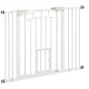 Barrera de Seguridad para Perros 74-100 cm con Extensión Montaje a Presión Doble Bloqueo para Puerta Escalera Bl... - Ogal.Es