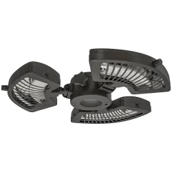 Calefactor Eléctrico Exterior 2400W con 3 Niveles de Calor Protección Antivuelco para Sombrilla Terraza Ø55x8 cm... - Ogal.Es