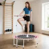 Cama Elástica Fitness Ø102 cm con Mango Ajustable de 5 Niveles y Marco de Acero para Entrenamiento Piernas Cuerp... - Ogal.Es