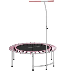 Cama Elástica Fitness Ø102 cm con Mango Ajustable de 5 Niveles y Marco de Acero para Entrenamiento Piernas Cuerp... - Ogal.Es