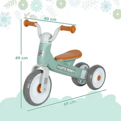 Bicicleta sin Pedales para Niños de 12 a 36 Meses con Ruedas Silenciosas y Manillares con Giro Limitado a 60°, V... - Ogal.Es