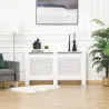 Cubreradiador de MDF Cubierta para Radiador con Listones para Salón Dormitorio Pasillo 151,5x19x82 cm Blanco - Ogal.Es