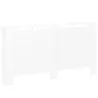Cubreradiador de MDF Cubierta para Radiador con Listones para Salón Dormitorio Pasillo 151,5x19x82 cm Blanco - Ogal.Es