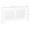 Cubreradiador de MDF Cubierta para Radiador con Listones para Salón Dormitorio Pasillo 151,5x19x82 cm Blanco - Ogal.Es