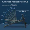 Banco de Musculación Plegable con Respaldo Regulable Extensión de Pierna Cojín de Predicador Banda 160x54x106 cm... - Ogal.Es