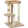 Árbol Rascador para Gatos con Plataforma Torre Escalador para Gatos con Plataforma Cama Postes Bolas 56x54x86 cm... - Ogal.Es