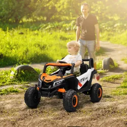 Coche Eléctrico para Niños UTV 12V con 2 Motores Control Remoto Velocidad hasta 7 km/h Sistema de Suspensión Nar... - Ogal.Es
