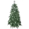 Árbol de Navidad Artificial 150 cm Ramas Realistas con Efecto Nieve Soporte de Acero Base Plegable Montaje Rápido - Ogal.Es