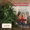 Árbol de Navidad Artificial 150 cm Ramas Realistas con Efecto Nieve Soporte de Acero Base Plegable Montaje Rápido - Ogal.Es