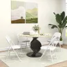Juego de 4 Sillas Plegables Acolchadas con Respaldo y Estructura de Acero para Salón Comedor Cocina 45x46x78 cm ... - Ogal.Es