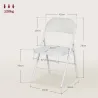 Juego de 4 Sillas Plegables Acolchadas con Respaldo y Estructura de Acero para Salón Comedor Cocina 45x46x78 cm ... - Ogal.Es