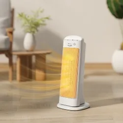 Calefactor Eléctrico Bajo Consumo 2000W con 4 Modos Termostato Regulable Protección contra Vuelcos y Sobrecalent... - Ogal.Es