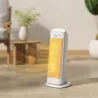 Calefactor Eléctrico Bajo Consumo 2000W con 4 Modos Termostato Regulable Protección contra Vuelcos y Sobrecalent... - Ogal.Es